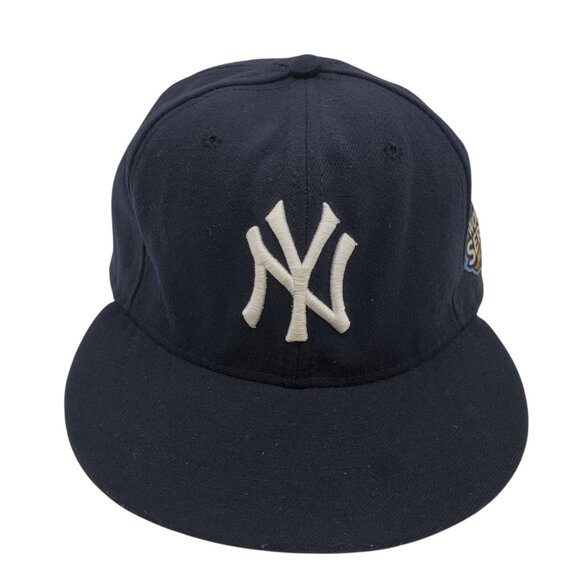 NEW YORK YANKEES Hat Cap Baseball Black WS 2009 Fitted 7 1/4 New Era On Field - Picture 1 of 8